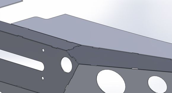 Tabbed and slotted laser-cut plate design so I won't need a jig to fit it together and keep a consistent shape