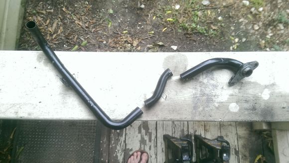 I decided to cut the jog out of it....roughly 3" or so