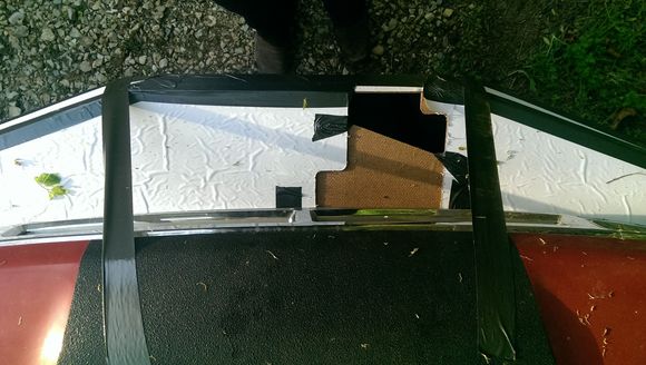 top down view of the 10" extension