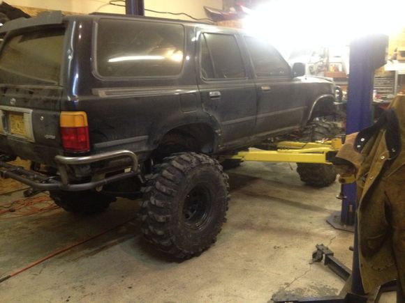 got some 37 inch boggers on new wheels from a friend, only about a 400 mile round trip but a good price.