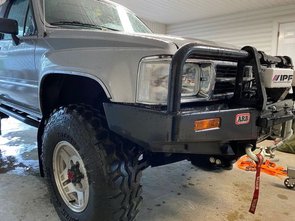 h4 housing installed and went to a clear clearance lamp because i can 