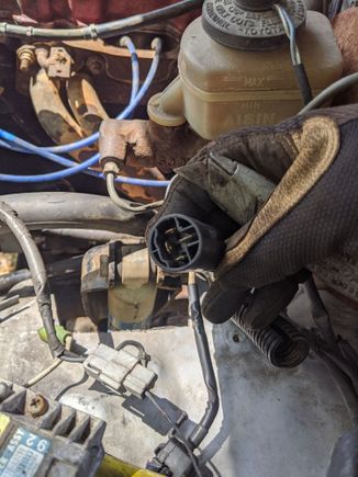Started tackling my alternator wiring, from what I could tell all Toyotas were 3 wire like the body harness but for some reason the alternator on my 85 was 4 wire 🤦‍♂️ 