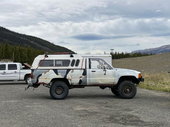 Same tires just loaded up with water and gasoline and tools..