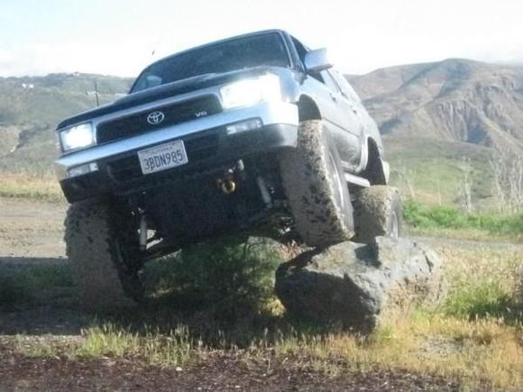 This pic doesnt do this rock justice you should of seen me falling on my a$$ trying to get back in the truck