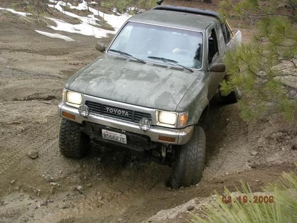 Notice the front driver tire spinning, need that Locker!