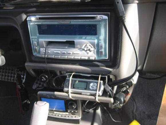 Pioneer deck with MP3 player and Sirius Sportster satellite radio