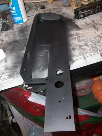 Primed, textured and painted