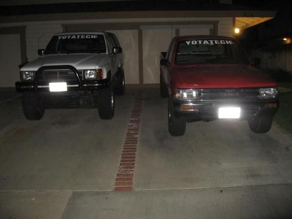 BOTH OF OUR DIRTY YOTAS!