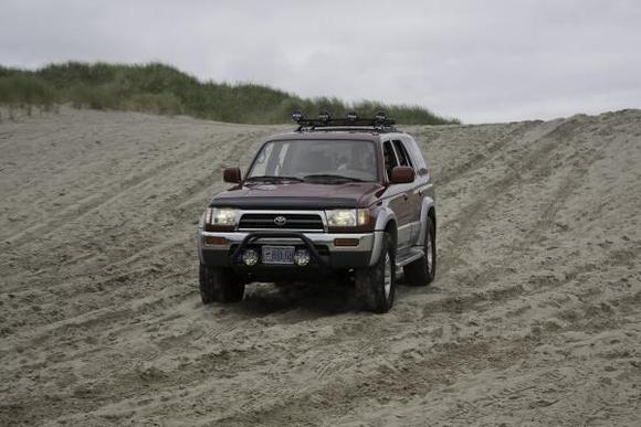 Sand running with kids