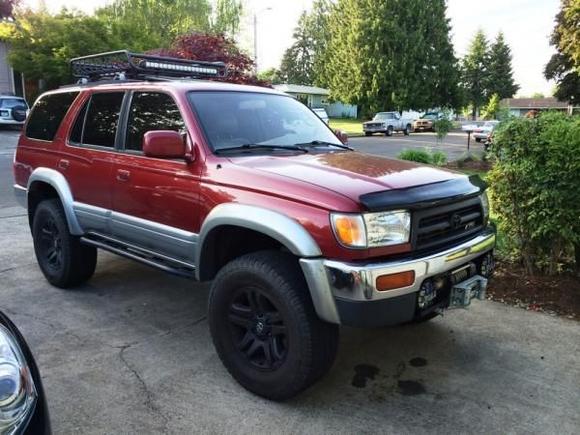 Tucked the winch in the stock bumper