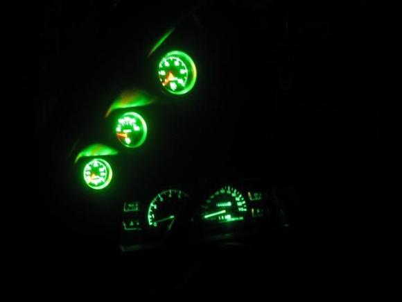   3 Guages lit up 01
