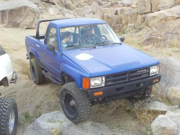 Here it is with lil 31" tires, and amongst rocks..