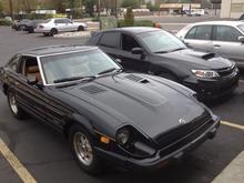 The 280zx with my current daily driver the 2012 WRX
