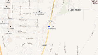 Map for Fulton Ridge Apartments - Fultondale, AL