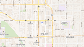 Map for Moscow Hotel Apartments - Moscow, ID