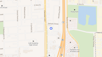 Map for Oak Grove Apartments - Lodi, CA