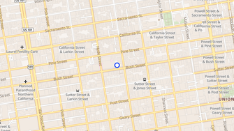 Map for 1126 Bush Apartments - San Francisco, CA