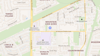 Map for Mountain View Townhomes - Tracy, CA