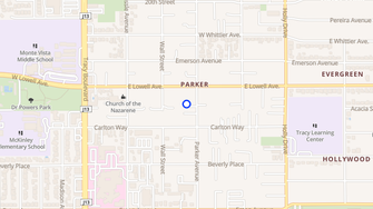 Map for Parker Villa Aparments - Tracy, CA