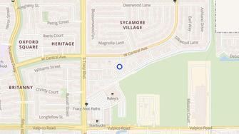 Map for Sycamore Village Apartments - Tracy, CA