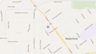 Map for Waterford Garden Apartments - Waterford, CA