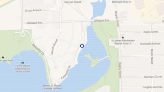 Map for Oakland Hills Townhomes  - Pontiac, MI