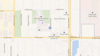 Map for Pinecrest Apartments - Commerce City, CO