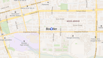 Map for Creek Side Of Boulder - Boulder, CO