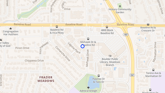 Map for Henley and Remy Apartments - Boulder, CO