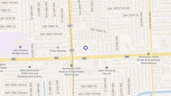 Map for Carol City Gardens - Opa Locka, FL