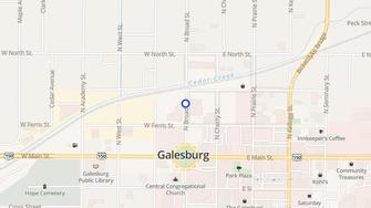 Map for Anderson Rentals - Galesburg, IL