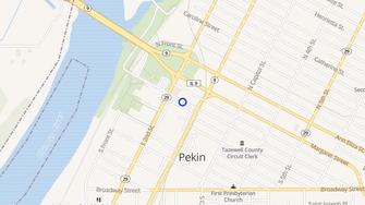 Map for Court Place Management Office - Pekin, IL