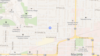 Map for B & E Apartments - Macomb, IL