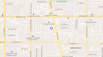 Map for Carson Gardens Apartments - Carson, CA