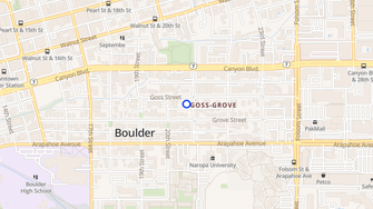 Map for Goss Street Apartments - Boulder, CO
