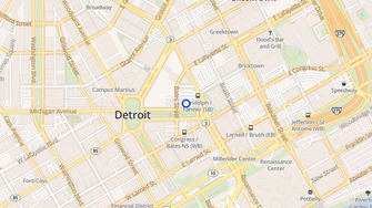 Map for Cadillac Square Apartments - Detroit, MI