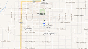 Map for Hummel Apartments - Vinton, IA