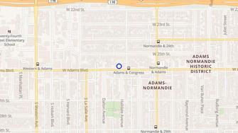 Map for Adams Congress Apartments  - Los Angeles, CA