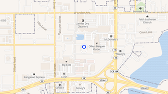 Map for Tanglewood Apartments - Eustis, FL