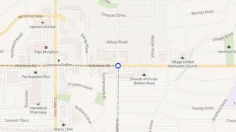 Map for Casady Apartments - Oklahoma City, OK