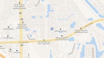 Map for Coconut Palms Apartments - Orlando, FL