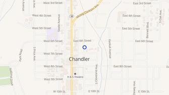 Map for Allison Park Apartments - Chandler, OK