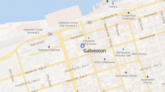 Map for Berlocher Apartments - Galveston, TX