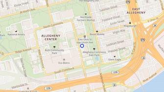 Map for Allegheny Commons-East - Pittsburgh, PA