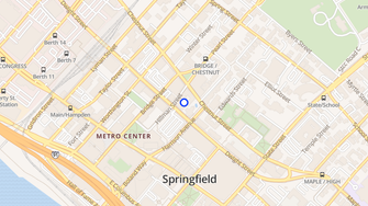 Map for SilverBrick Square - Springfield, MA