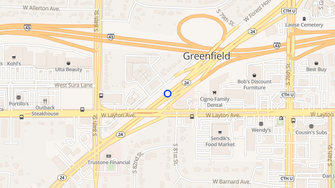 Map for Quail Hollow Apartments - Greenfield, WI