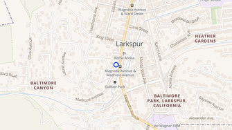 Map for 245 Magnolia Avenue - Larkspur, CA