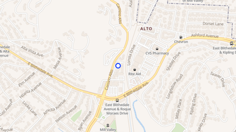 Map for Alto Station Apartments - Mill Valley, CA