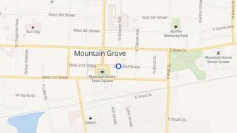 Map for Town House Apartments - Mountain Grove, MO