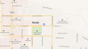 Map for Virginian Apartments - Moab, UT